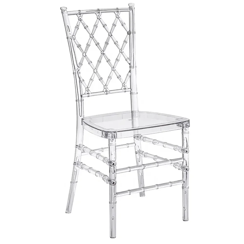 Wholesale Commercial Hotel Party Stackable Wedding Gold Plastic Chiavari Resin Tiffany Chairs For Events