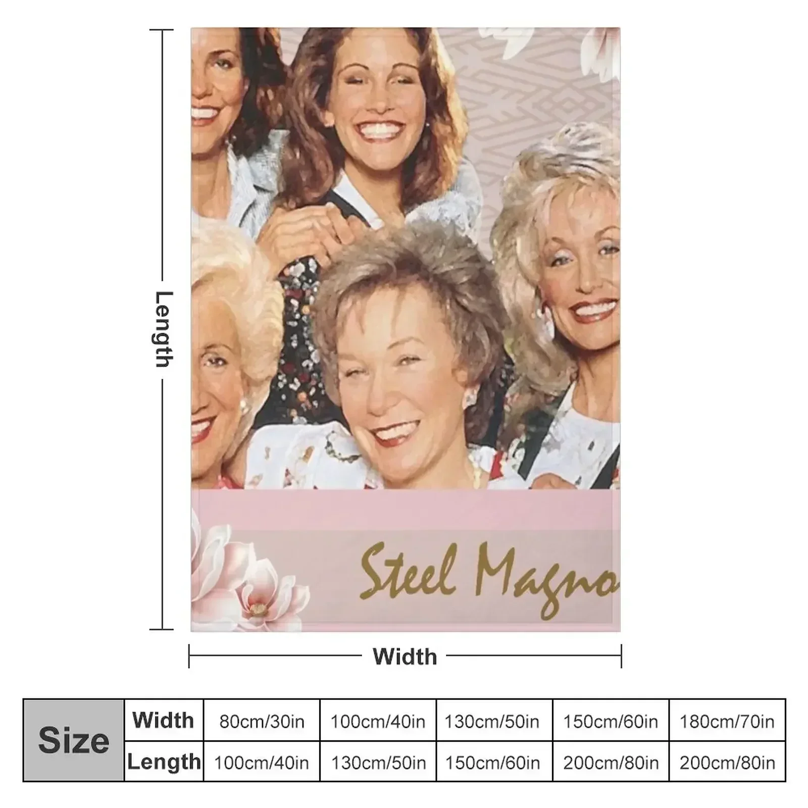 New Steel Magnolias Southern Ladies Throw Blanket Comforter Soft Big Cute Plaid Bed Blankets