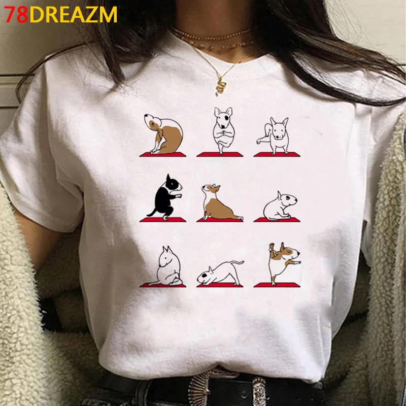 French Bulldog Bull Terrier top tees women graphic tees women 2022 harajuku kawaii kawaii ulzzang tshirt kawaii