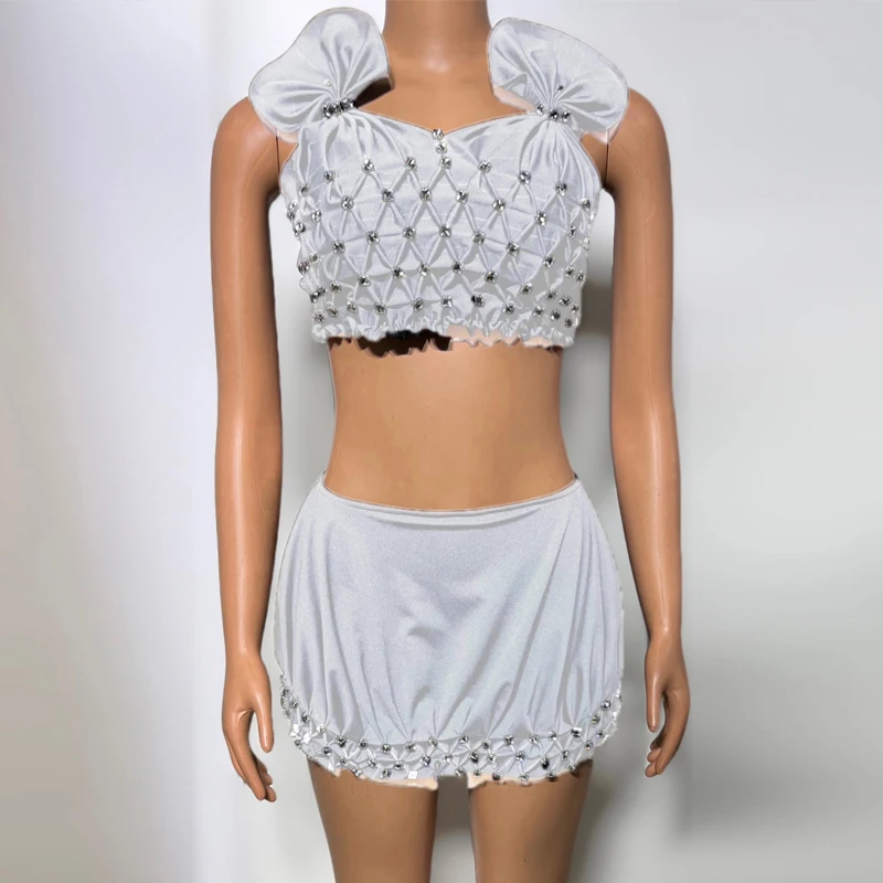 Costume de brevSexy en Tricot pour Femme, Tenue de Festival, ix, Pôle brev, Bikini, Bar, Ds Dj, Vêtements de Scène, XSaster 75