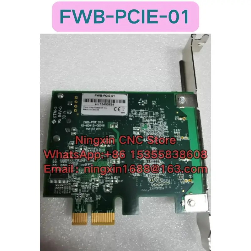 Second-hand FWB-PCIE-01 Image acquisition card Functional test OK Fast delivery