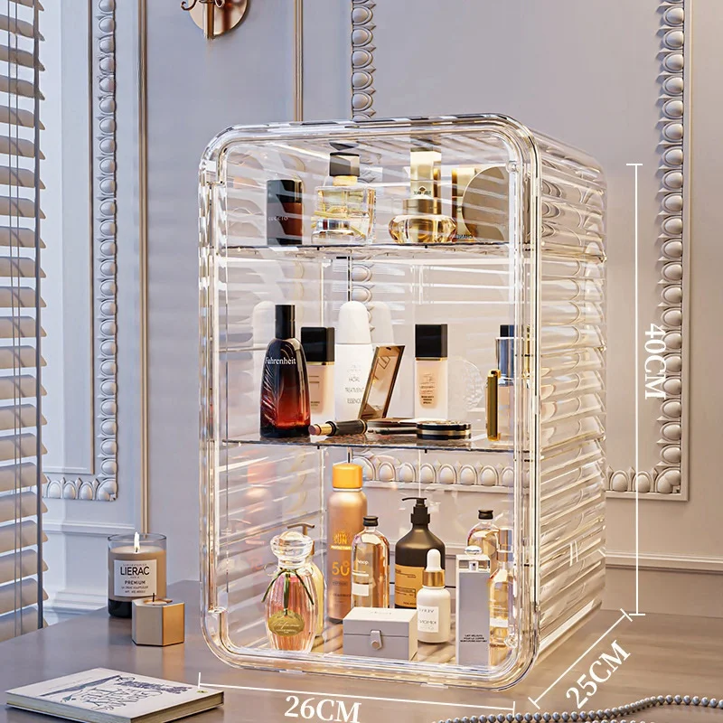 

Transparent Cosmetic Box Makeup Jewelry Drawer Multifunctional Home Storage Box Convenient practical Luxury Cosmetic Storage