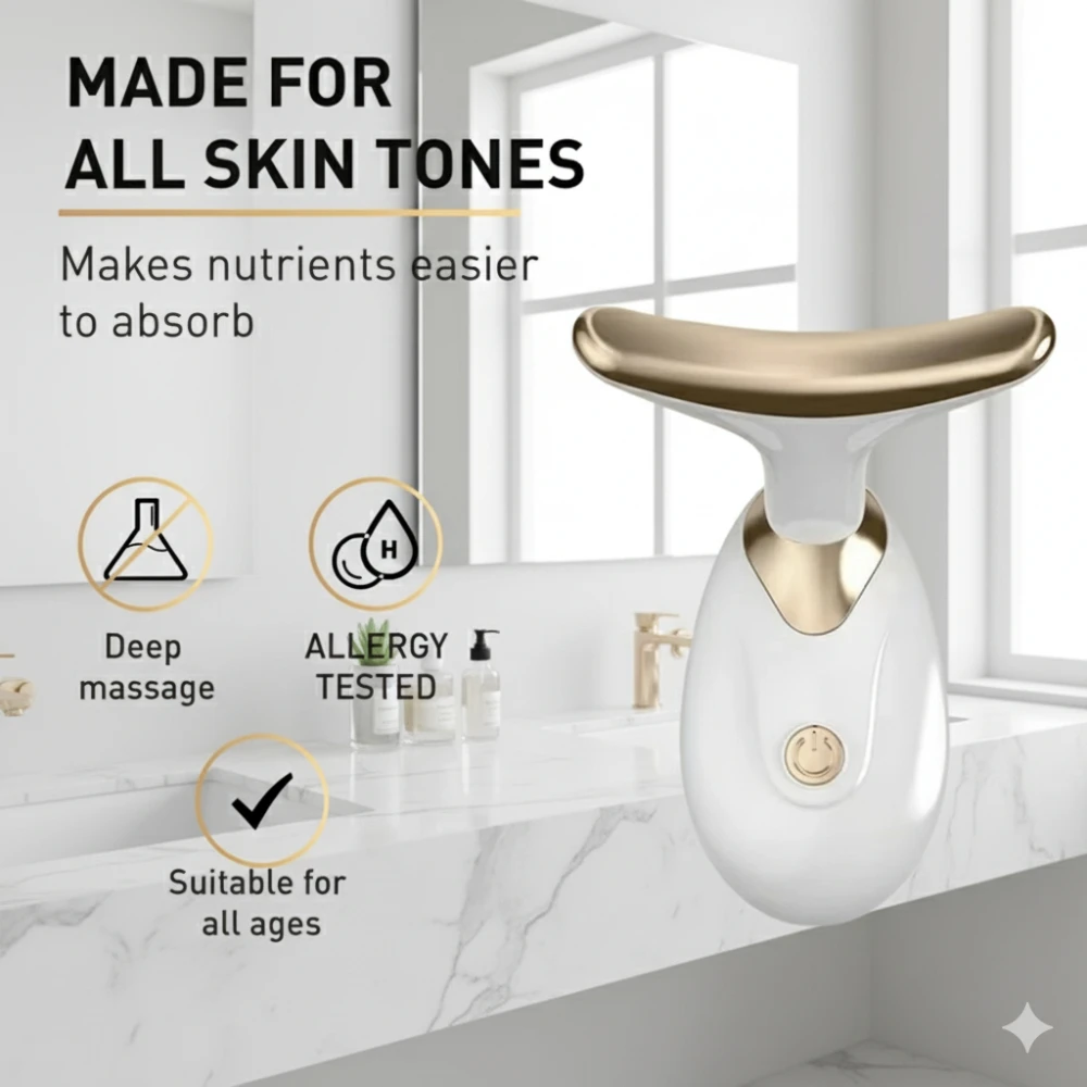 Face Slimming and Double Chin Removal Beauty Device, Neck Lifting Beauty Device, Anti-wrinkle Facial Vibration Massager