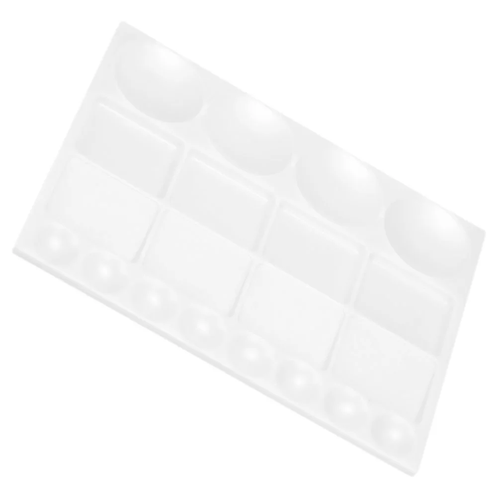 

Gel Palette Multi-functional Color Palettes Large Watercolor Pigment Mixing Trays White Plastic Paint