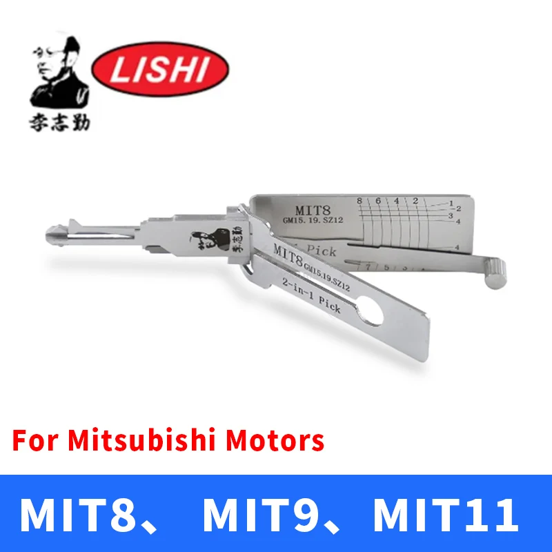 MIT8 MIT9 MIT11 LISHI 2-in-1 For Mitsubishi Motors Decoder tool Lishi pick tool Open door tool locksmiths tool  Reader tool