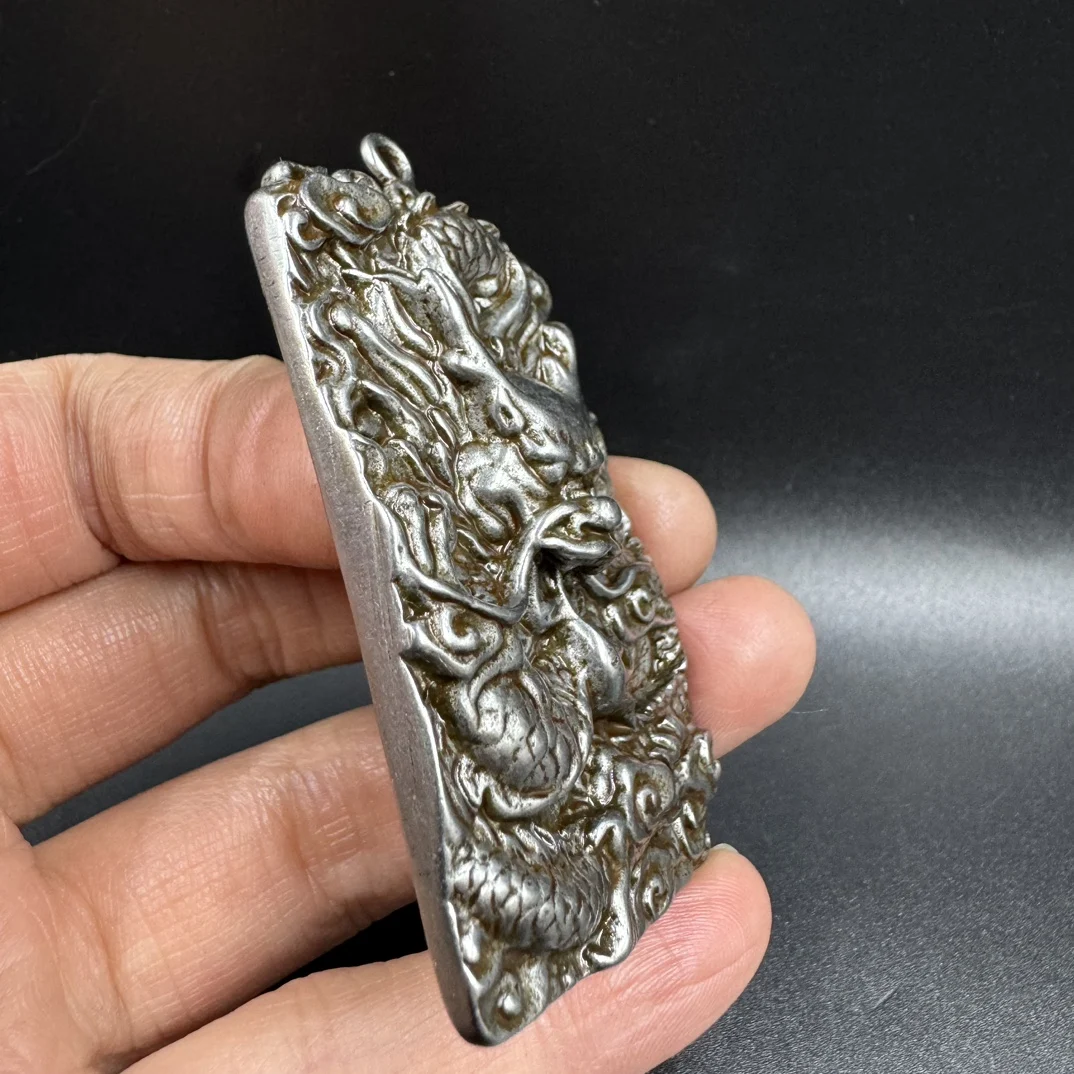 Fine Craftsmanship Zodiac Dragon Double-Sided Pendant Tian Tie Metal Keychain, Necklace, Bag Car Ornament,  Home Decor Sculpture