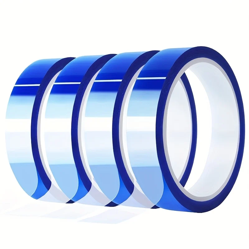 YITAPE 4PCS Blue Heat Transfer Tape High Temperature Resistant No Residue Sublimation Tape for Vinyl Heat Press DIY Crafts