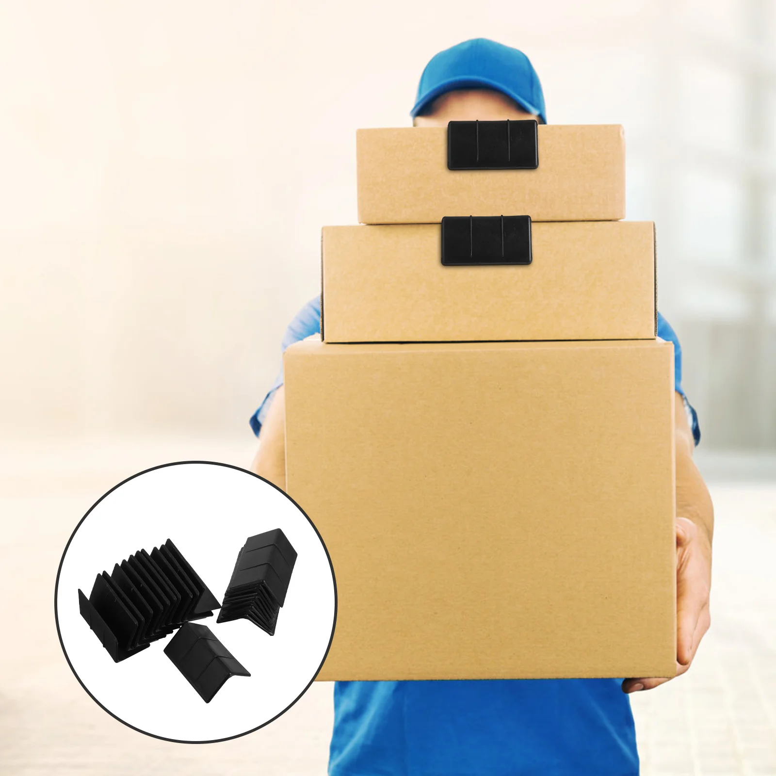 

20Pcs Packaging Corner Guards Thickened Plastic Edge Protectors Heavy-Duty Anti-Slip Truck Carton Transport Protection