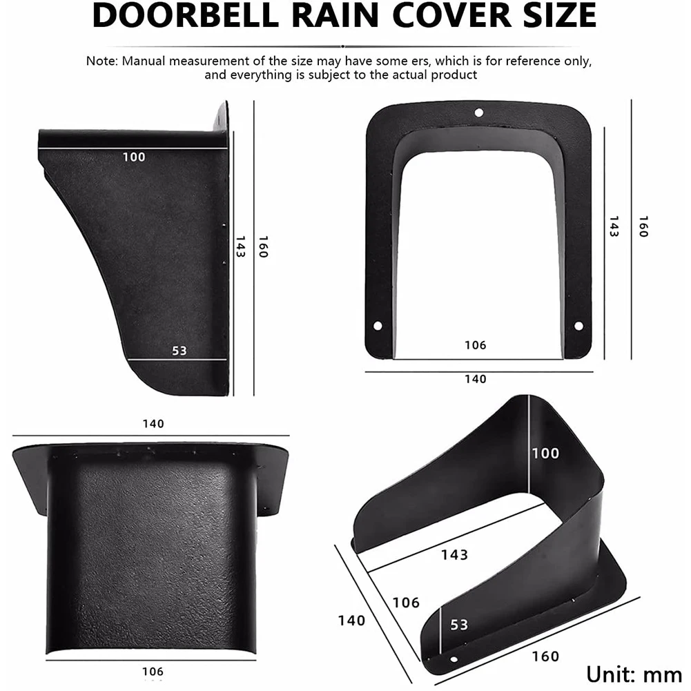 AEE8-Video Doorbell Rain Cover Metal Door Bells Access Control Housing For Keyboard Controller Access Doorbell Intercom