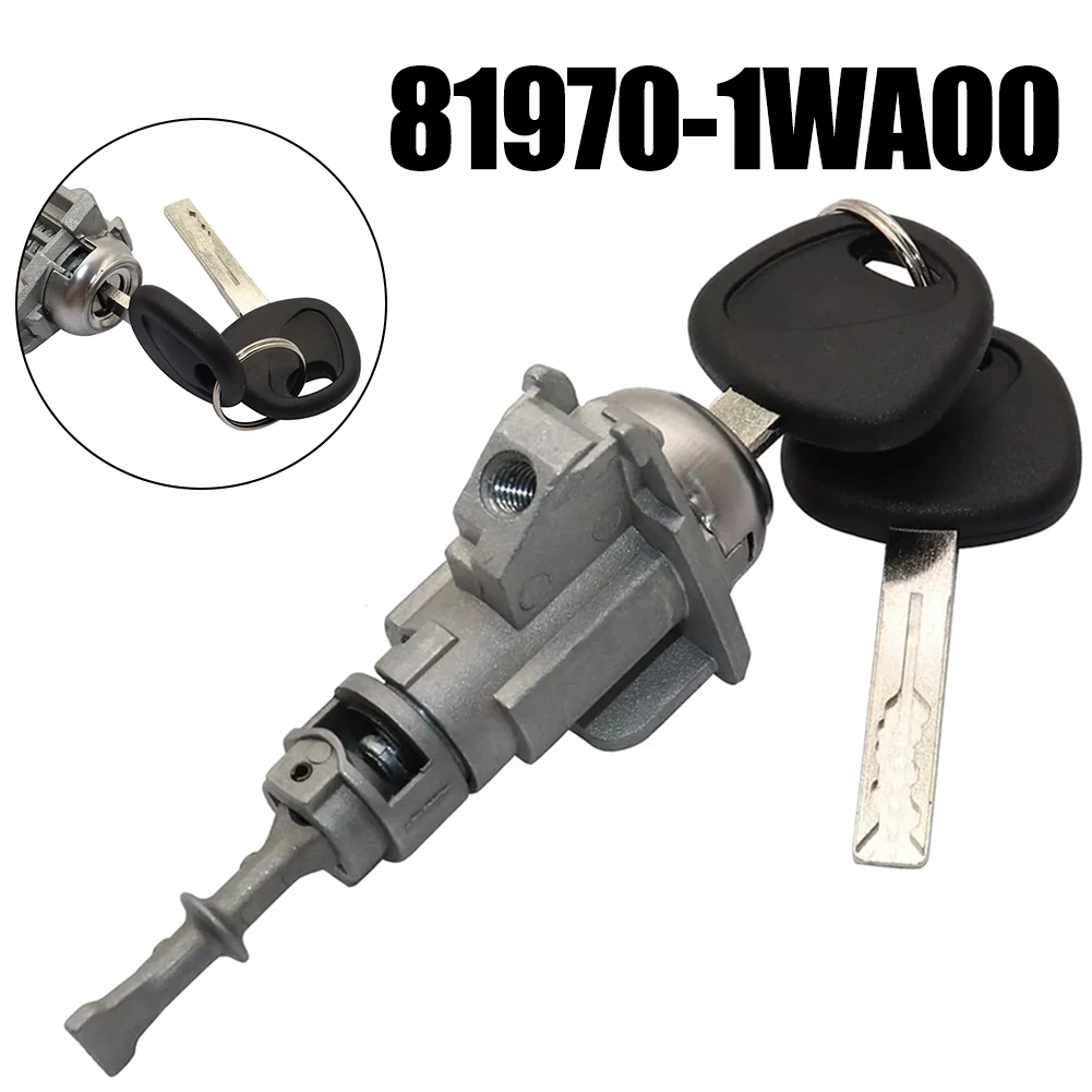 Car Front Left Hand Door Lock Cylinder With Key Set For Kia For Rio 2012-2017 81970-1WA00 Modification Accessories ﻿