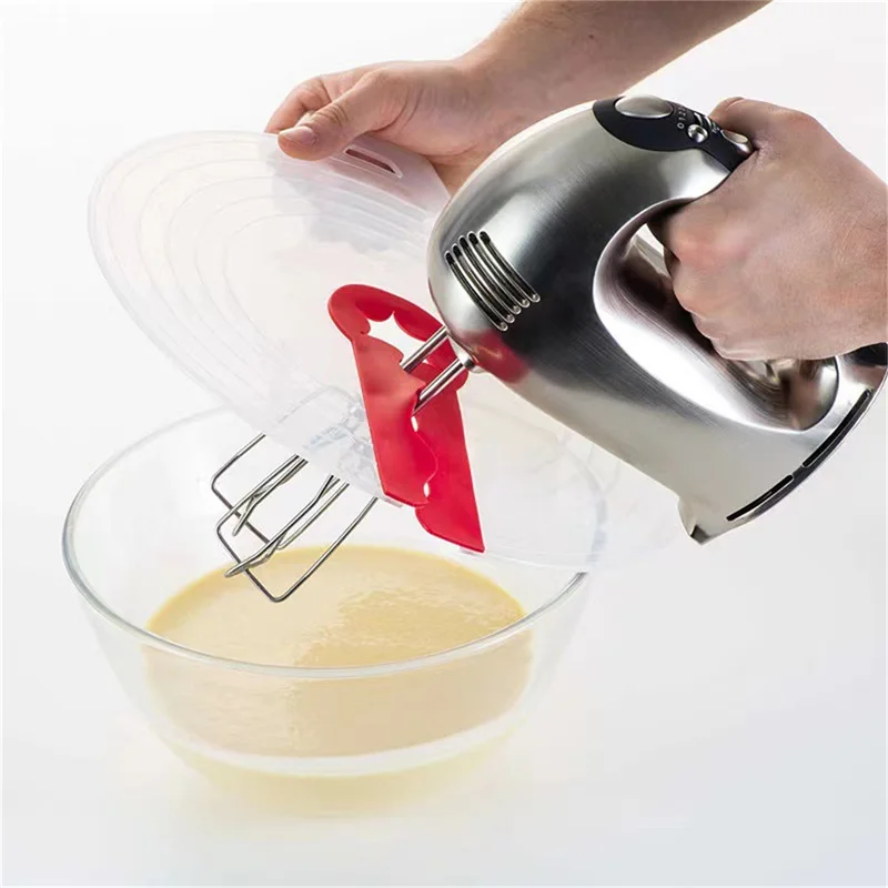 Eggs Mixer Cover Cream Bowl Whisks Screen Baking Beat Eggs Splash Guard Plastic Bowl Lids Cooking Supplies For Kitchen