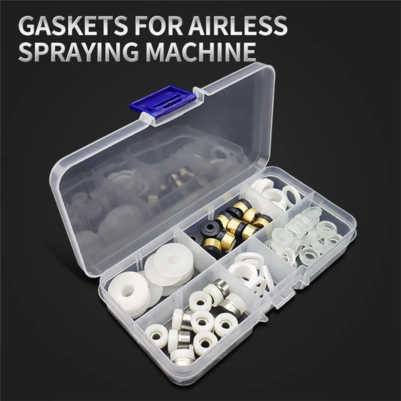 A60F-Gaskets Suit Box For Airless Spraying Machine Extension Rod Gasket Suction Tube Gasket Gasket Spraying Machine Tool