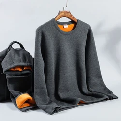 Men's Padded and Thickened Thermal Underwear Set To Protect The Cold Warmth of The Fall Coat and Pants Home Warming Suit Winter