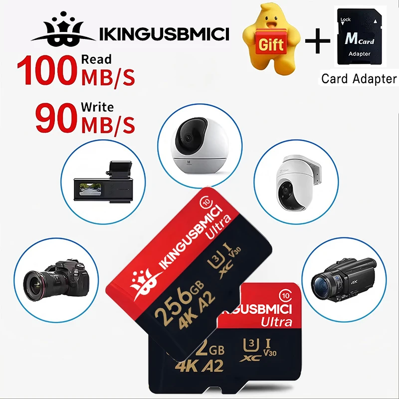 Flash Card Memory 32-64-128-256-512gb U3 Premium Flash for Smartphone Tf Fast High Speed Class 10 Durable Reliable High Quality