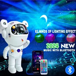 New Astronaut Star Light Projector LED Bedroom Ambiance Night Light Aurora Moon Nebula Galaxy Lighting for Kids