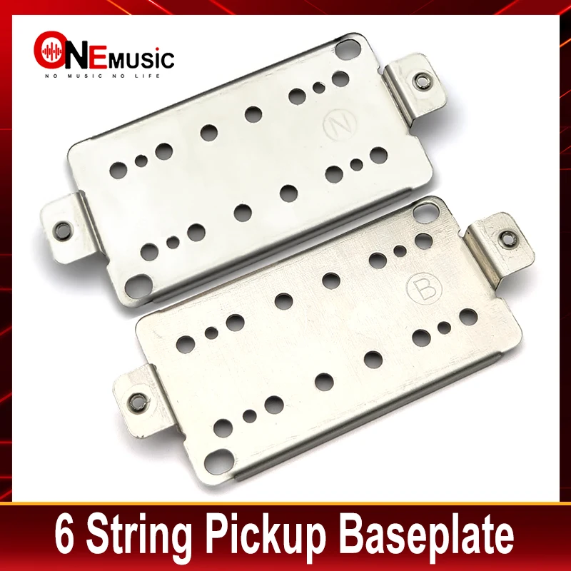 Copper-Nickel Alloys 6 String Pickup Brass Humbucker Base Plate 50/52mm Neck Bridge Pickup Baseplate for Guitar Parts