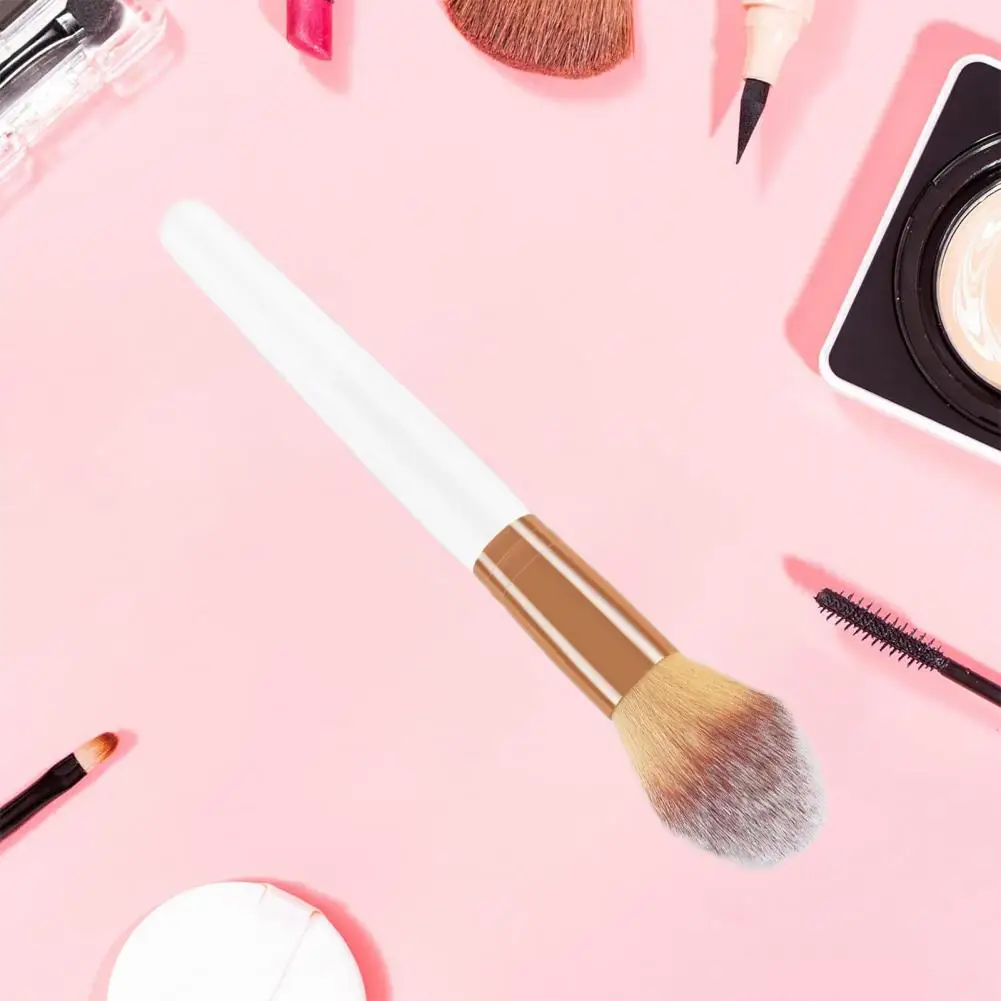 Decorative Makeup Brush Portable Beauty Brush White Tube Makeup Tools Loose Powder Blush Highlighter Brush