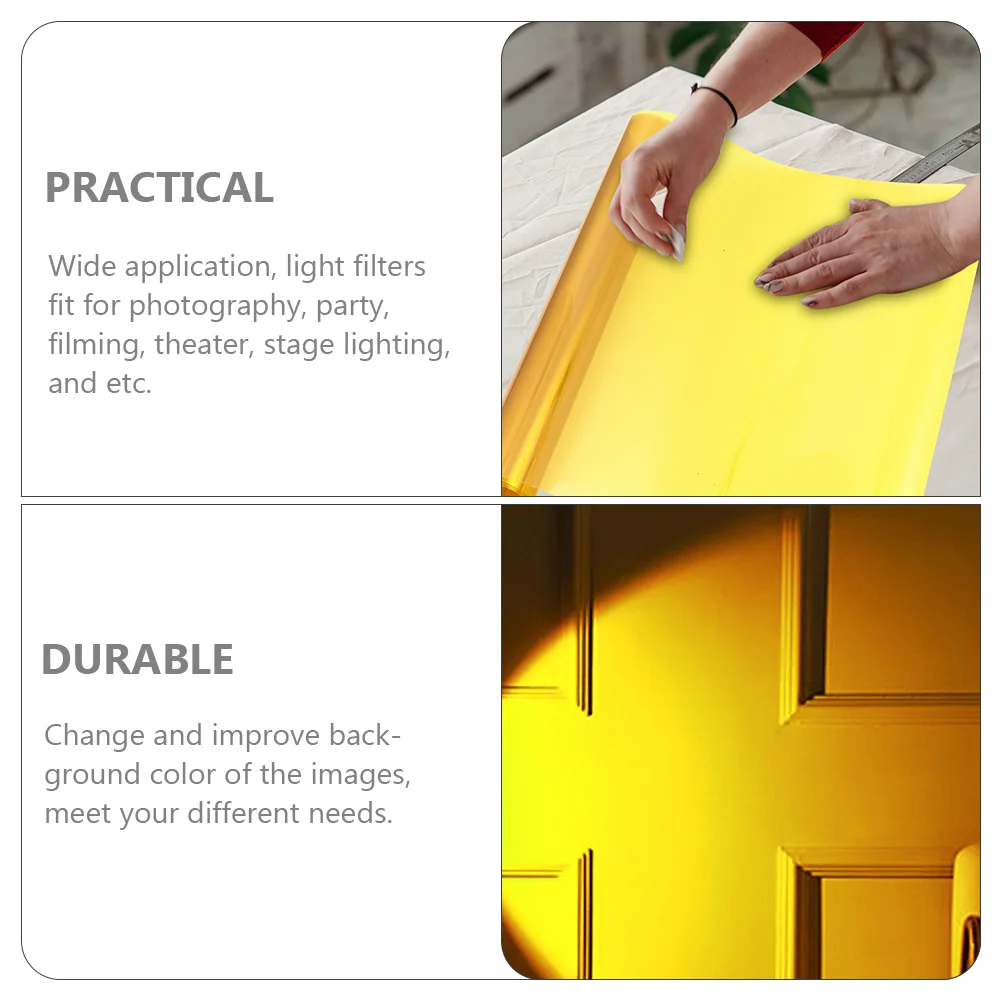 

Sunset Atmosphere Light Laser Pet Film Color Filter Sheet Overlay Transparency Photography Mood Lighting Color Correction