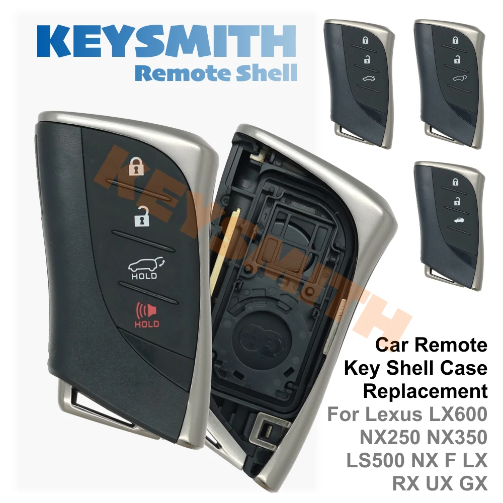 KEYSMITH 4-Tasten Smart-Fernbedienungs-Schlüsselgehäuse für Lexus LX600 NX250 NX350 LS500 NX F LX RX – Detail 1