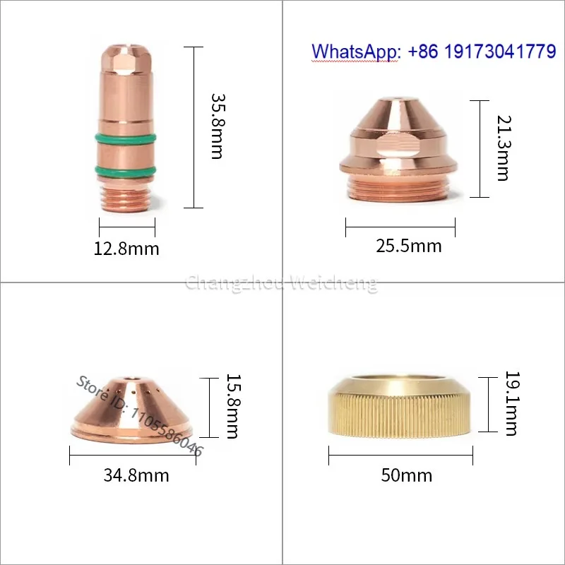 1PCS P-lasma T-orch Consumables Electrode Nozzle Shield Retaining Cap For YGX200 PN: YGX200202 YGX200203 YGX200204