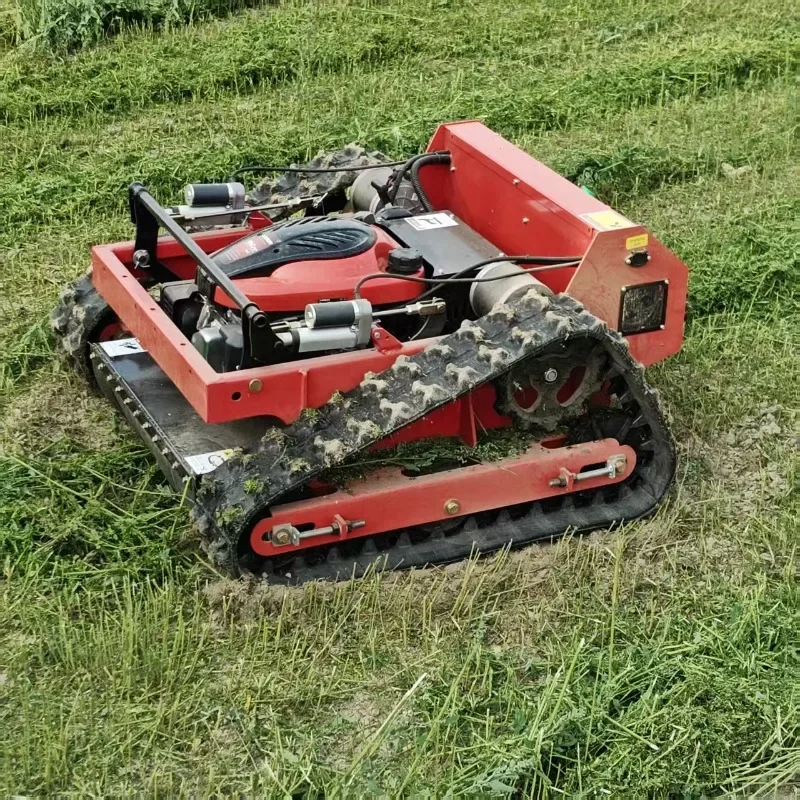 Semi-automatic micro lawn mowers, remote control lawn mowers for embankments and dams, crawler type agricultural grass mowers