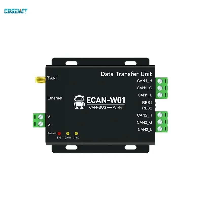 Imagem -02 - Conversor Can2.0 para Wifi Servidor Serial ap Sta Canbus Cdsent Ecan-w01 Tcp Udp Gateway Proteção de Isolamento de Batimento Térmico Verdog