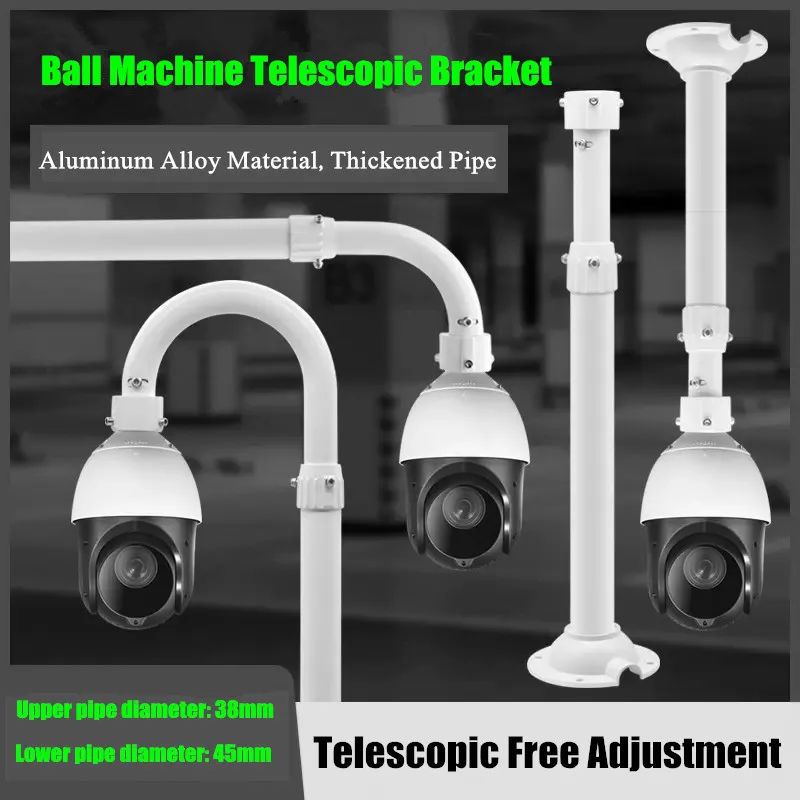 

Surveillance Camera Telescopic Bracket Ball Machine Hoisting Lengthened Rod Outdoor High Speed Dome Camera Ceiling Mount Bracket