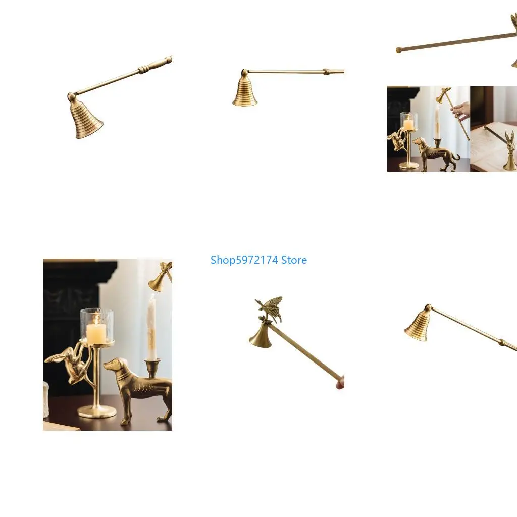 Y3NB Snuffer Elegant Extinguisher Snuffer Accessory with Long Handle for Putting Out Flame Safely,