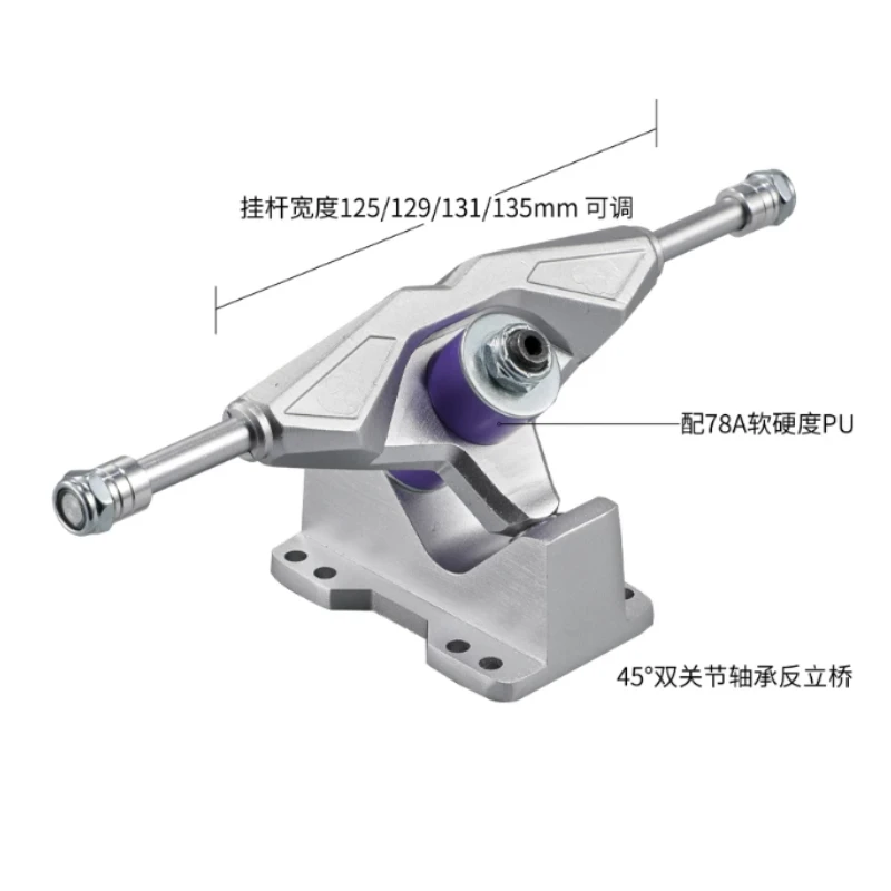 Skateboard Front & Rear Truck Extension Bracket, Skate Truck Spacer Extender Support Mount