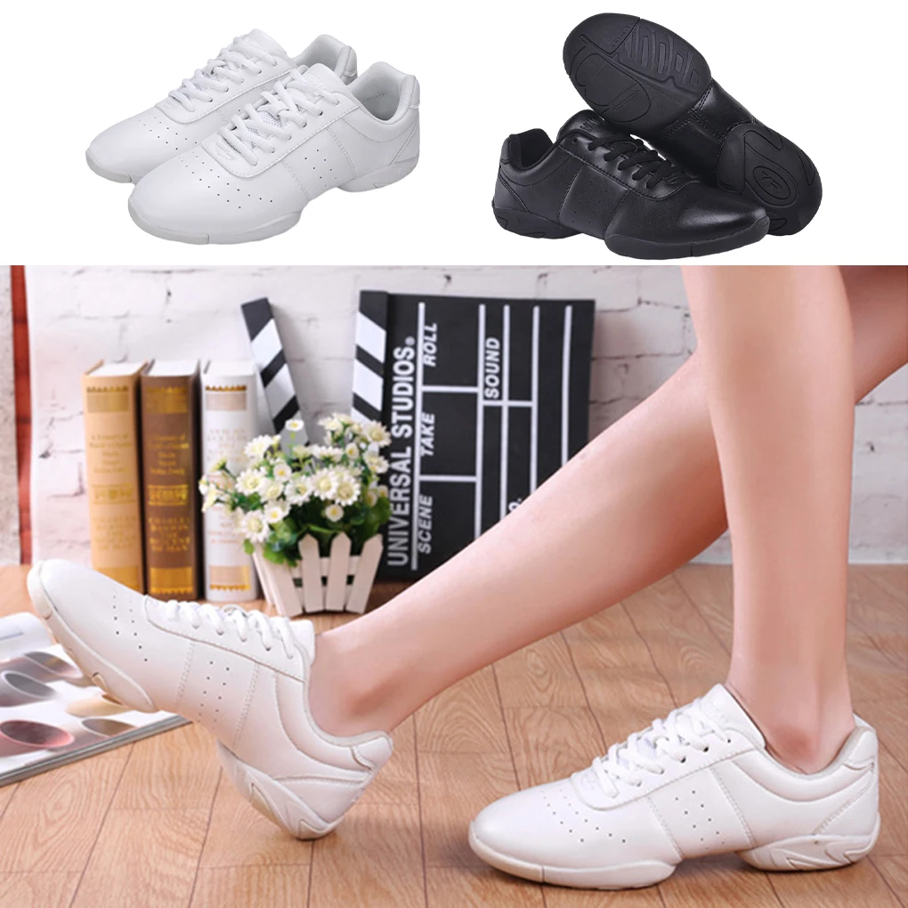 Rubber Dames Dansschoenen Met Veters Comfortabel en Duurzaam Schokabsorberend Antislip wit 41