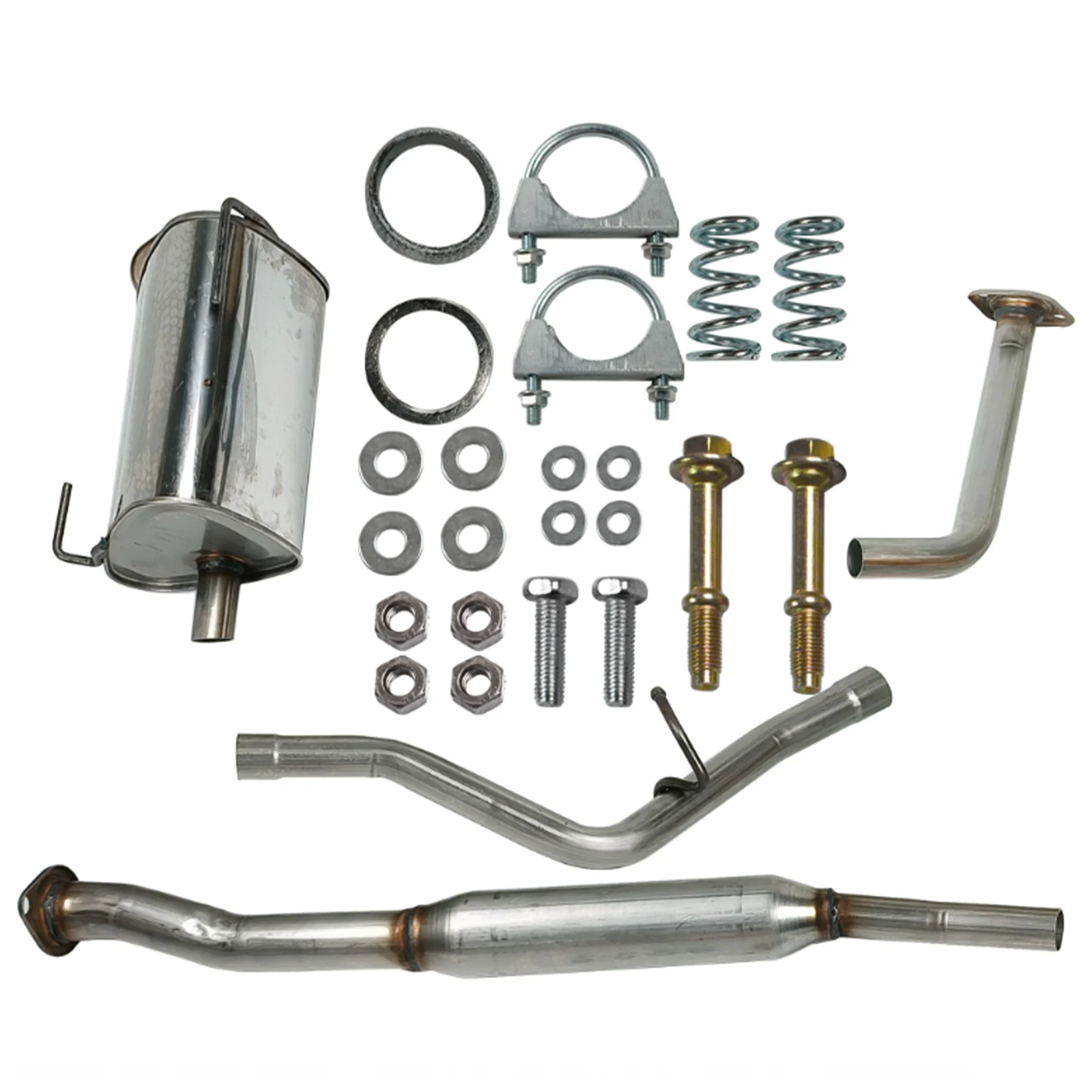 Full Exhaust Muffler System Kit for Subaru Impreza 2.0L 2012-2016 Sedan Only Center Resonator Pipe
