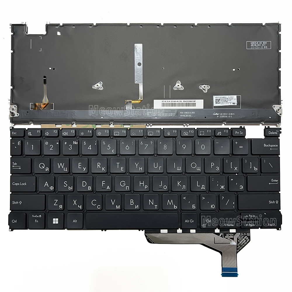 

Американская/русская клавиатура с подсветкой для ASUS Zenbook UX3402 UX3402V UX3402VA UX3402Z UX3402ZA UM3402 UM3402Y UM3402YA Q409Z