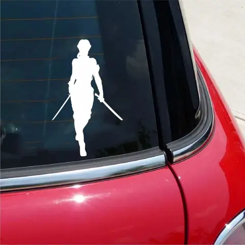 Creative Beautiful Warrior Car Stickers  Personality Fashion Auto Body Window Waterproof Vinyl Decals Decorate