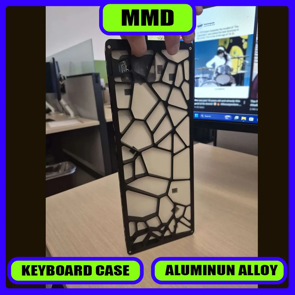 

Mmd Ar80 Hollow Out Keyboard Shell Aluminum Alloy Shell Keyboard Kit Compatible with Wooting 80he Keyboard Kits Exquisite Pretty