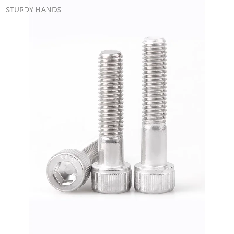 

4PCS304 stainless steel half tooth internal hexagonal screw extended screw bolt M8M10M12 hardware accessories