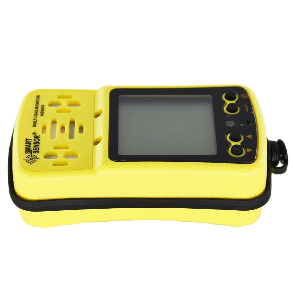 Smart Sensor AS8900 Portable Multi Gas Detector Monitor 4 In 1 O2 H2S CO Combustible Gas Oxygen Hydrogen Sulfide Carbon Monoxide