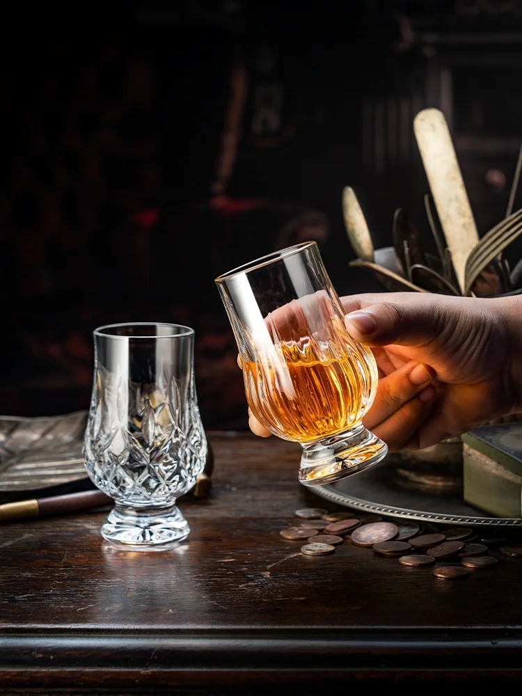 

High End Crystal Glass Whiskey Wine Glasses Set for Home Use Classic Brandy Snifter Cups European Style Pure Color Beverage T...