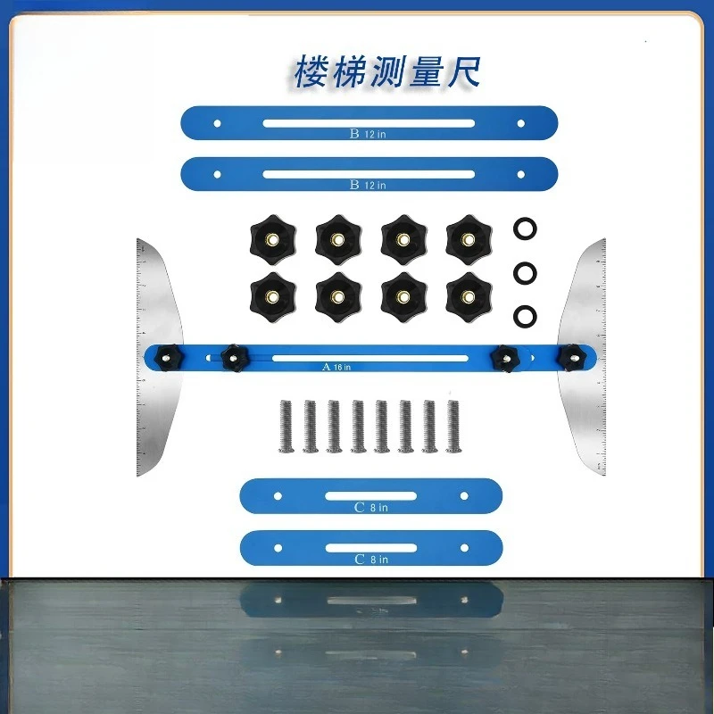 Stair Measuring Ruler Multifunctional Layout Tool For Household Stair Renovation Construction Engineering