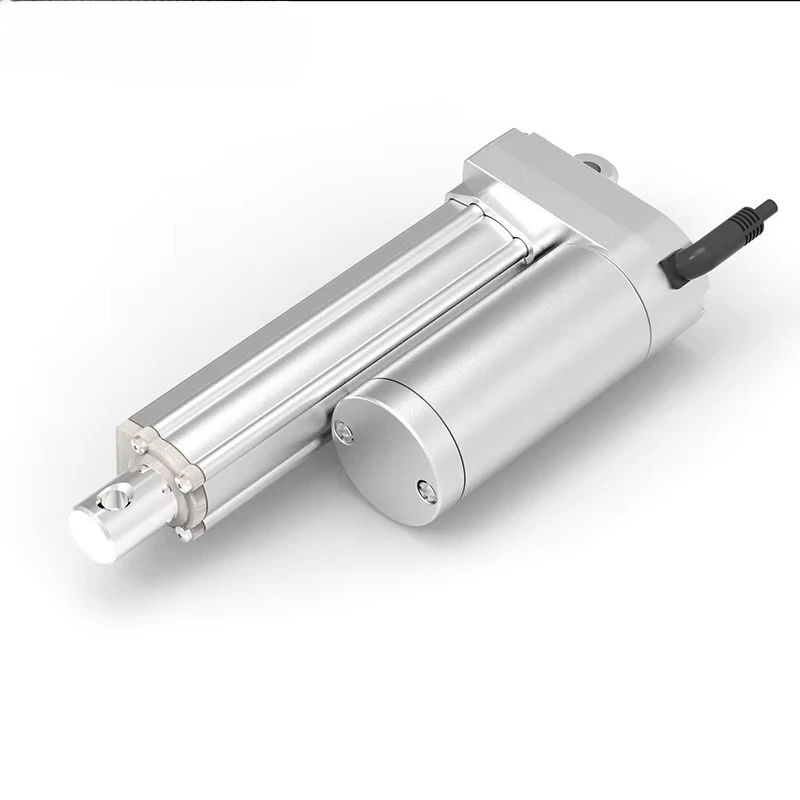 Multi-stage linear actuator 650mm stroke sliding door guide with motor