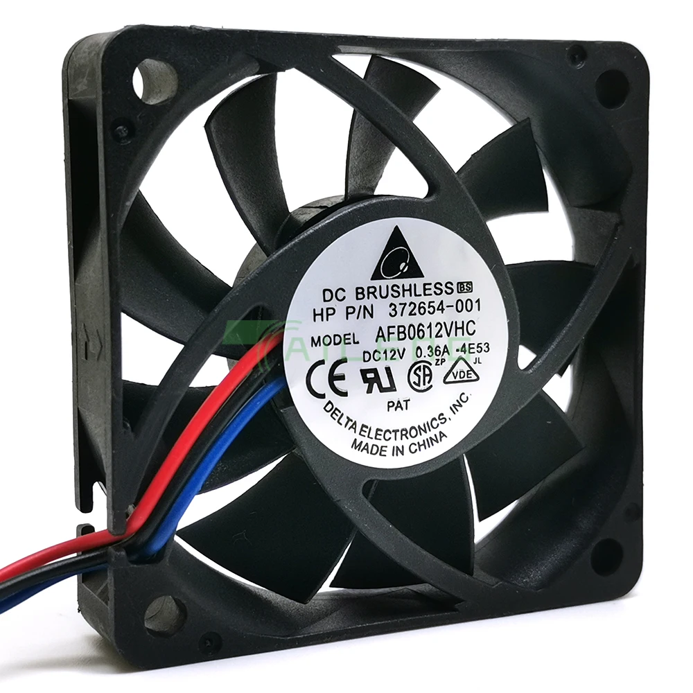 For Delta 60*60*15mm AFB0612VHC 6015 12V 0.36A 60mm three-speed cooling fan