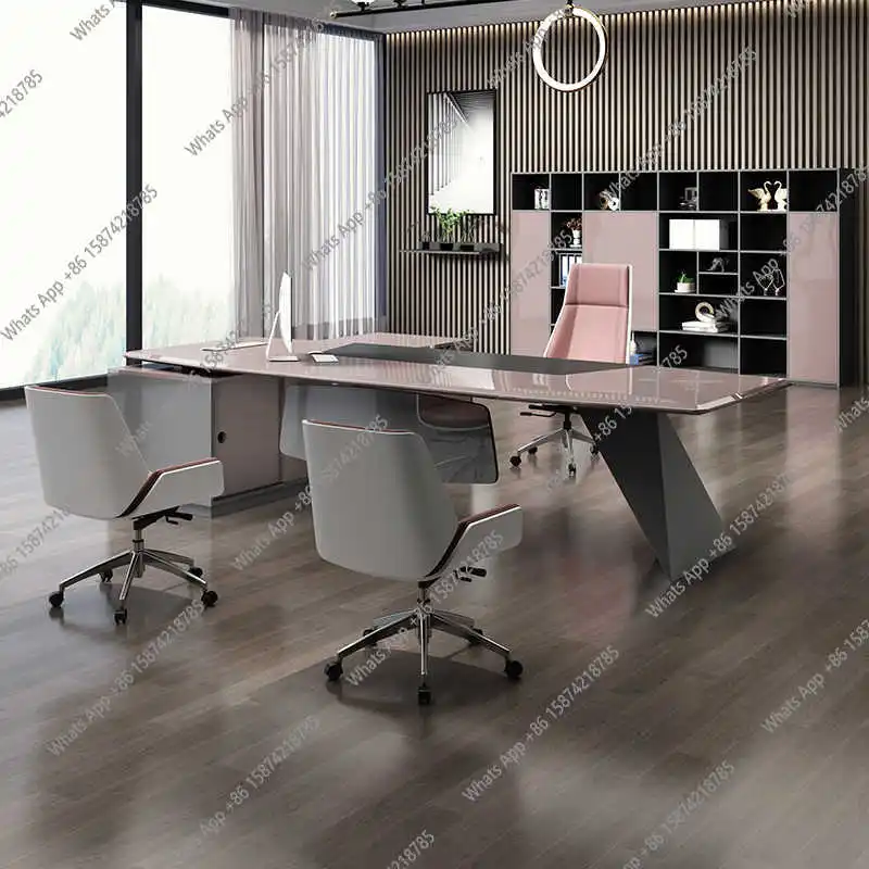 Luxury Wooden Office Desk Modern Standing Decoration Bedroom Office Desk Luxury Multifunctional Mesas Escritorio Salon Furniture