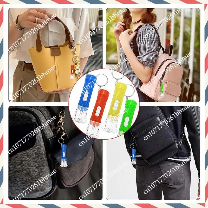 -A21Z 200 個ミニ懐中電灯キーホルダーバルクミニキーホルダー Led 小型懐中電灯子供大人ハイキングキャンプ詰め物ホーム