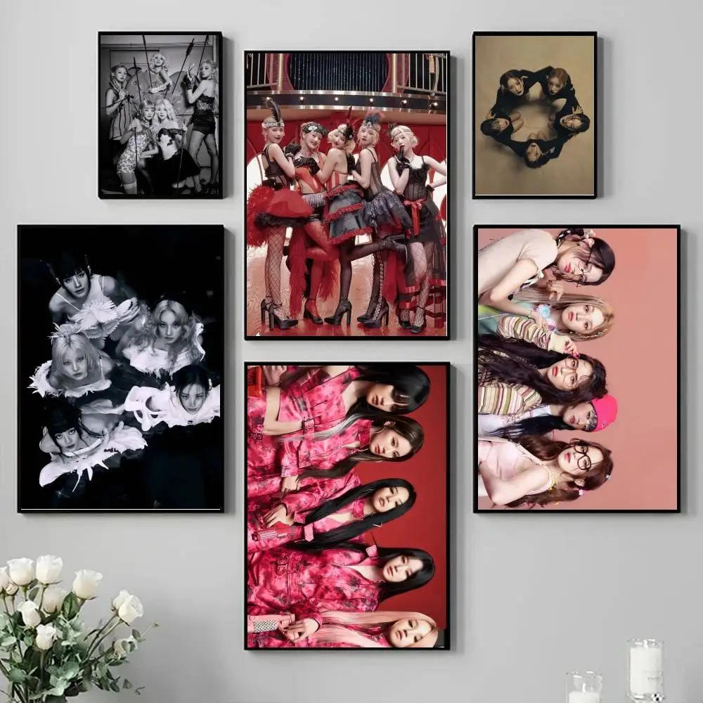 1 قطعة Kpop المغني G-Gidle المشارك ذاتية اللصق الفن ورق مقاوم للماء ملصق مقهى بار غرفة جدار ديكور #1