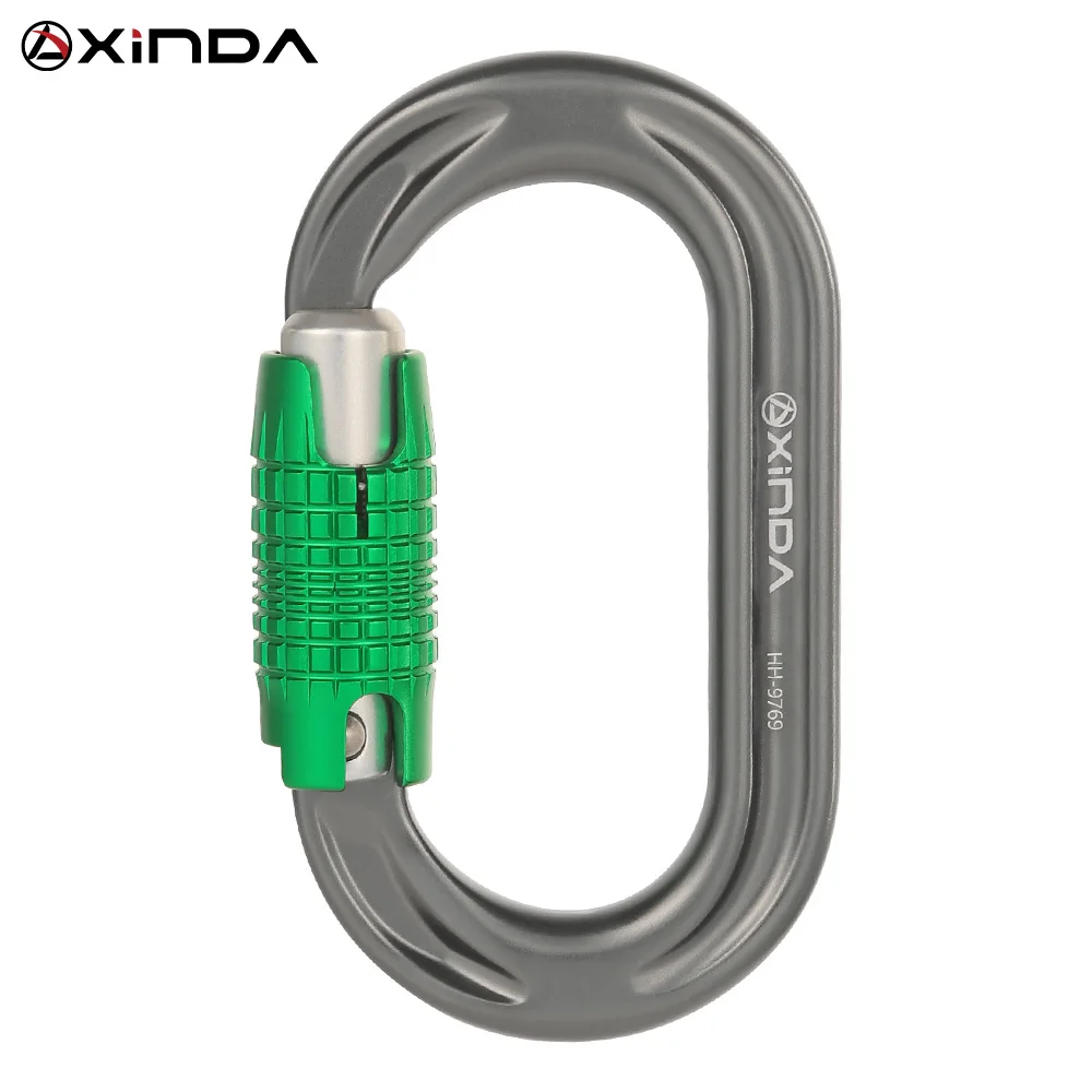 

Xinda 24KN Climbing Carabiner Automatic Locking Gate Carabiner Heavy Duty O-shape Climbing Buckle Hammock Locking Clip