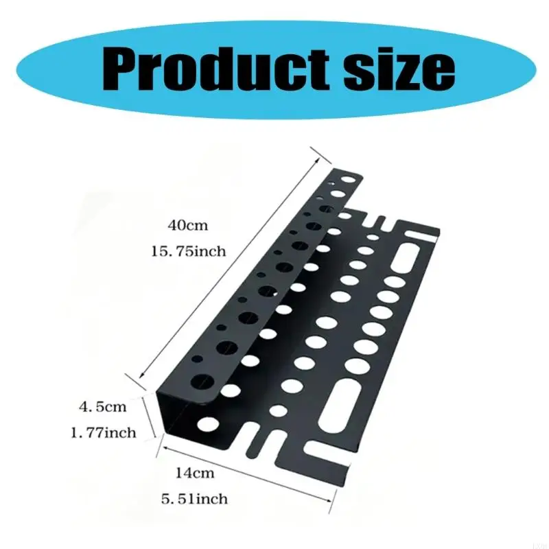 Wall Mounted Metal Tool Screwdriver and Pliers Wrench Multi Tool Holder Storage Rack for Workshop Garage Home