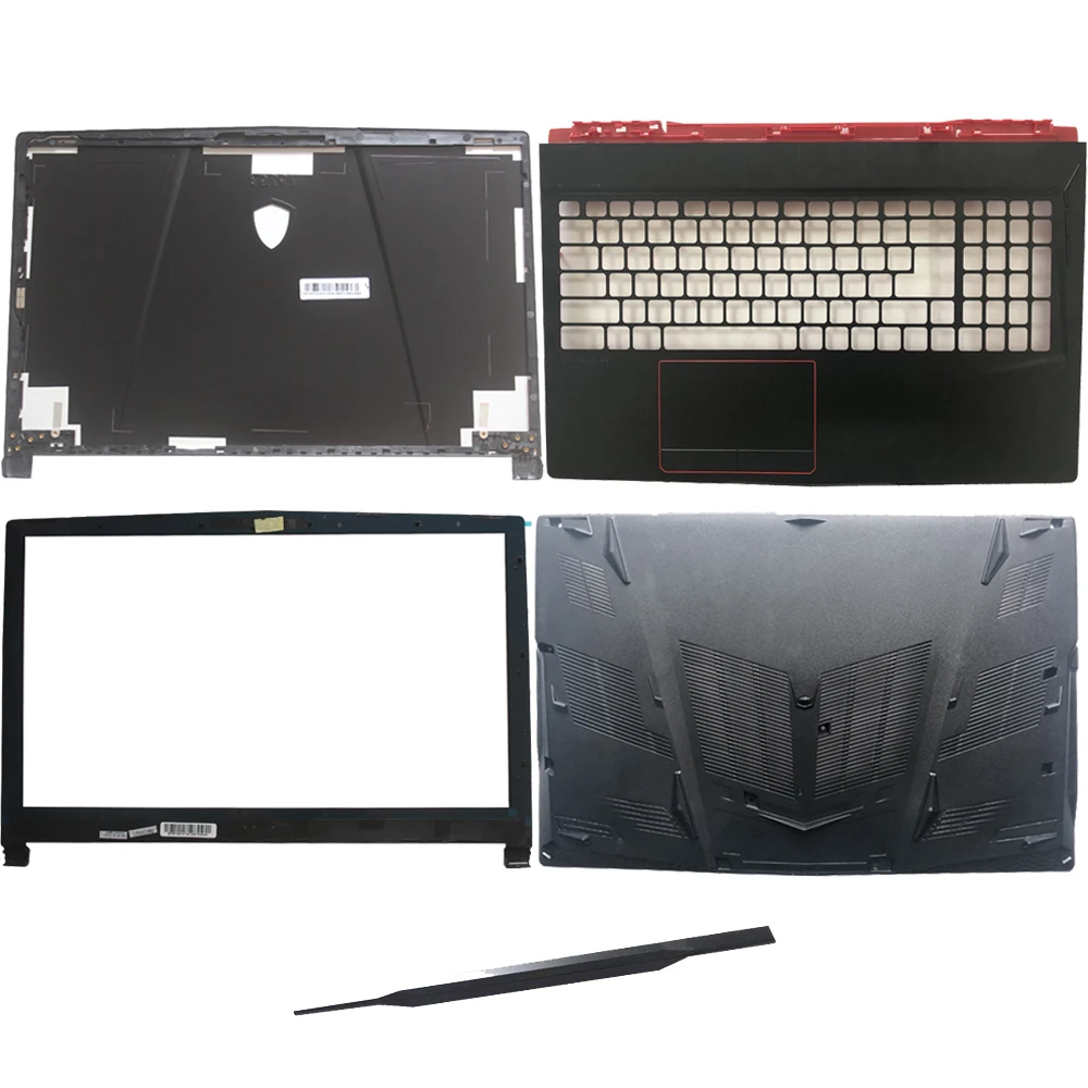 Nowość dla MSI GE63 GE63VR MS-16P1 MS-16P5 LCD do laptopa tylna pokrywa/dolna obudowa bazowa/zawiasy