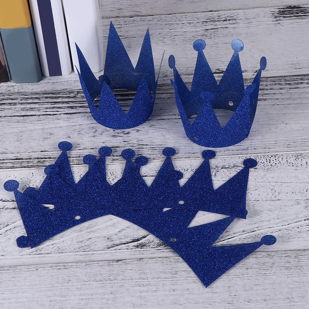 

12 Pcs Birthday Hat The Crown Paper Party Crowns Kid Headdress Children Toddler Celebration