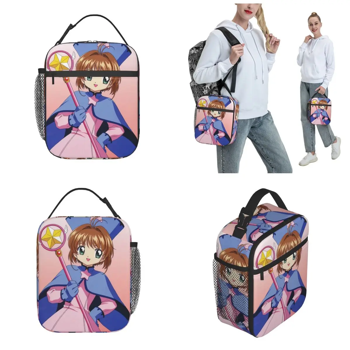 Lunch Boxes Anime Cardcaptor Sakura Merch Food Box New Cooler Thermal Bento Box For School