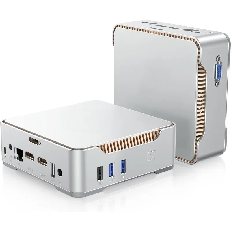 GK3Plus Mini PC, 16GB RAM 512GB M.2 SSD,12th Gen Alder Lake N95 (up to 3.4GHz) Micro PC, 2.5''SSD, Gigabit Ethernet