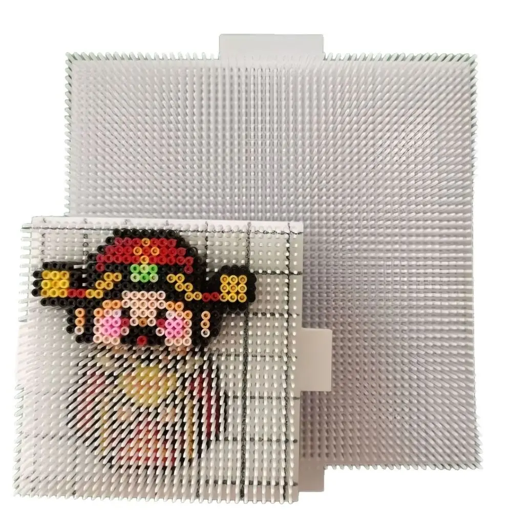 5-layer Fuse Beads Pegboard DIY Craft Anti-scald Multi-layer Beanboard with Extended Nails 2.6mm Meltable Beads Boards